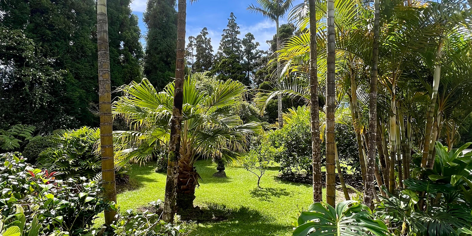 Garden entrance from parking lot